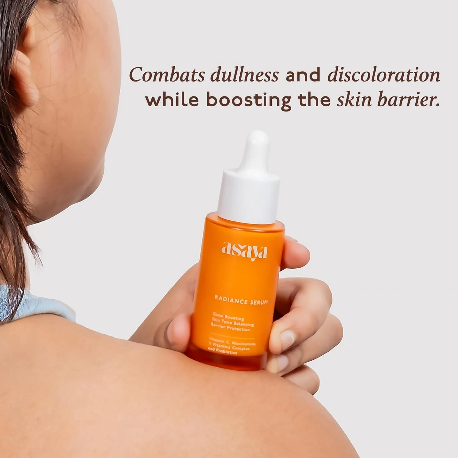 سرم درخشان کننده آسایا | سرم ویتامین C کره ای برای پوست درخشان | حاوی نیاسینامید، کمپلکس 11 ویتامین و پروبیوتیک | محو کننده لکه های تیره، رنگدانه ها و جای جوش | روشن کننده و تقویت کننده سد دفاعی پوست