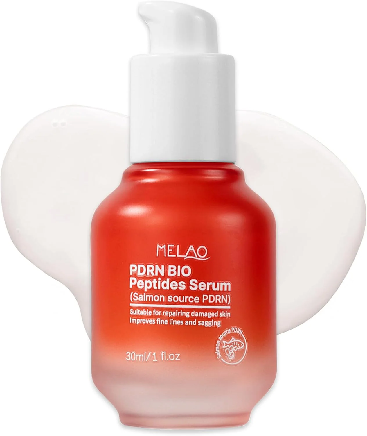 سرم PDRN با 2000ppm PDRN DNA ماهی سالمون، پپتید 5، نیاسینامید، اسید هیالورونیک، بهبود کیفیت پوست، آبرسان و روشن کننده، یکنواخت کننده رنگ پوست، 30 میلی لیتر