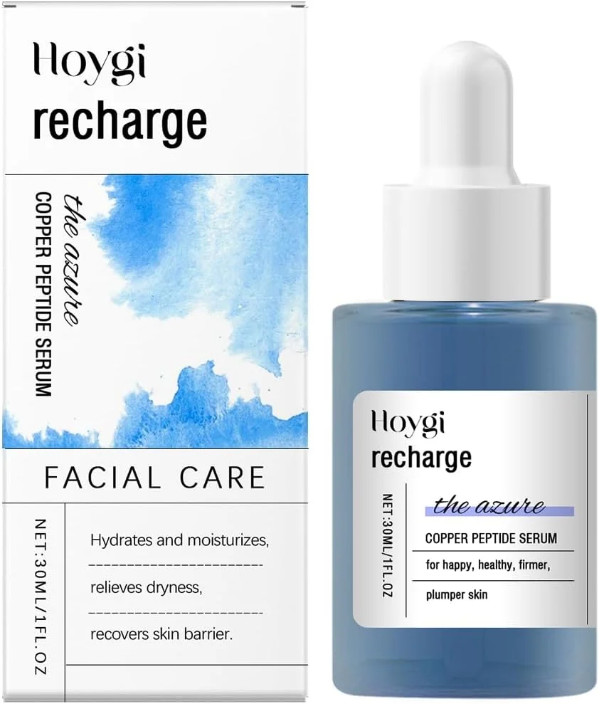 سرم پپتیدهای مس – کرم پپتیدها برای صورت، مرطوب کننده عمیق برای مراقبت از پوست، سرم صورت با گلیسرول