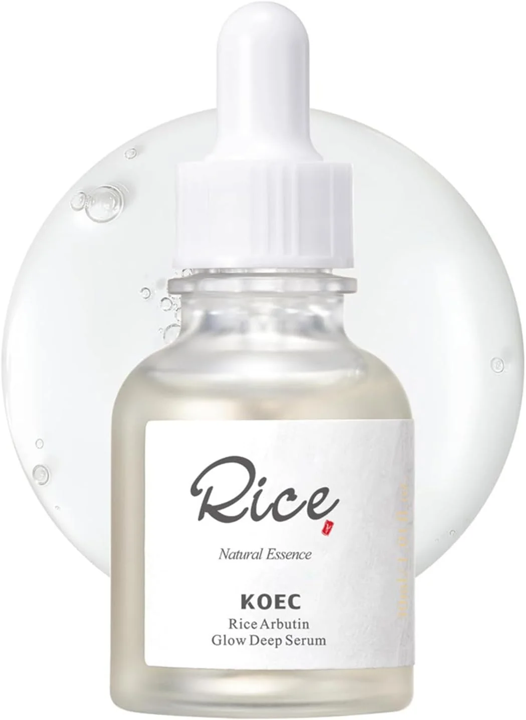 سرم درخشان کننده پوست صورت، سرم آبرسان صورت با برنج و آلفا آربوتین، آبرسانی عمیق، استحکام پوست، کاهش لکه های تیره و کدری، مناسب برای انواع پوست