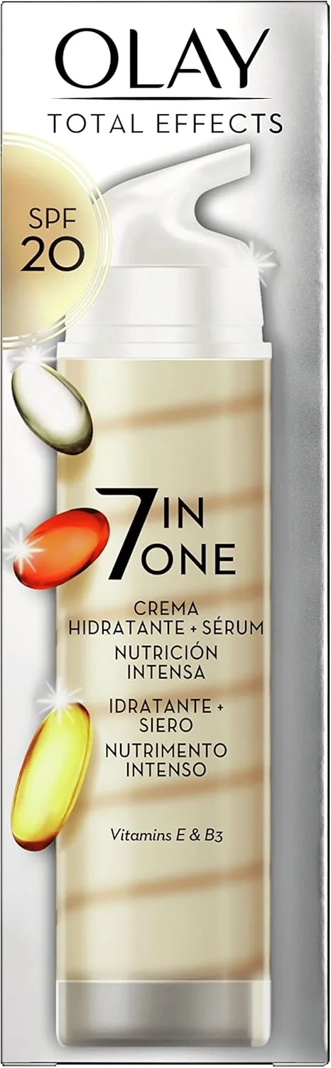 کرم و سرم مرطوب کننده صورت اولای توتال افکتس 7 در 1 با SPF20 حجم 40 میلی لیتر