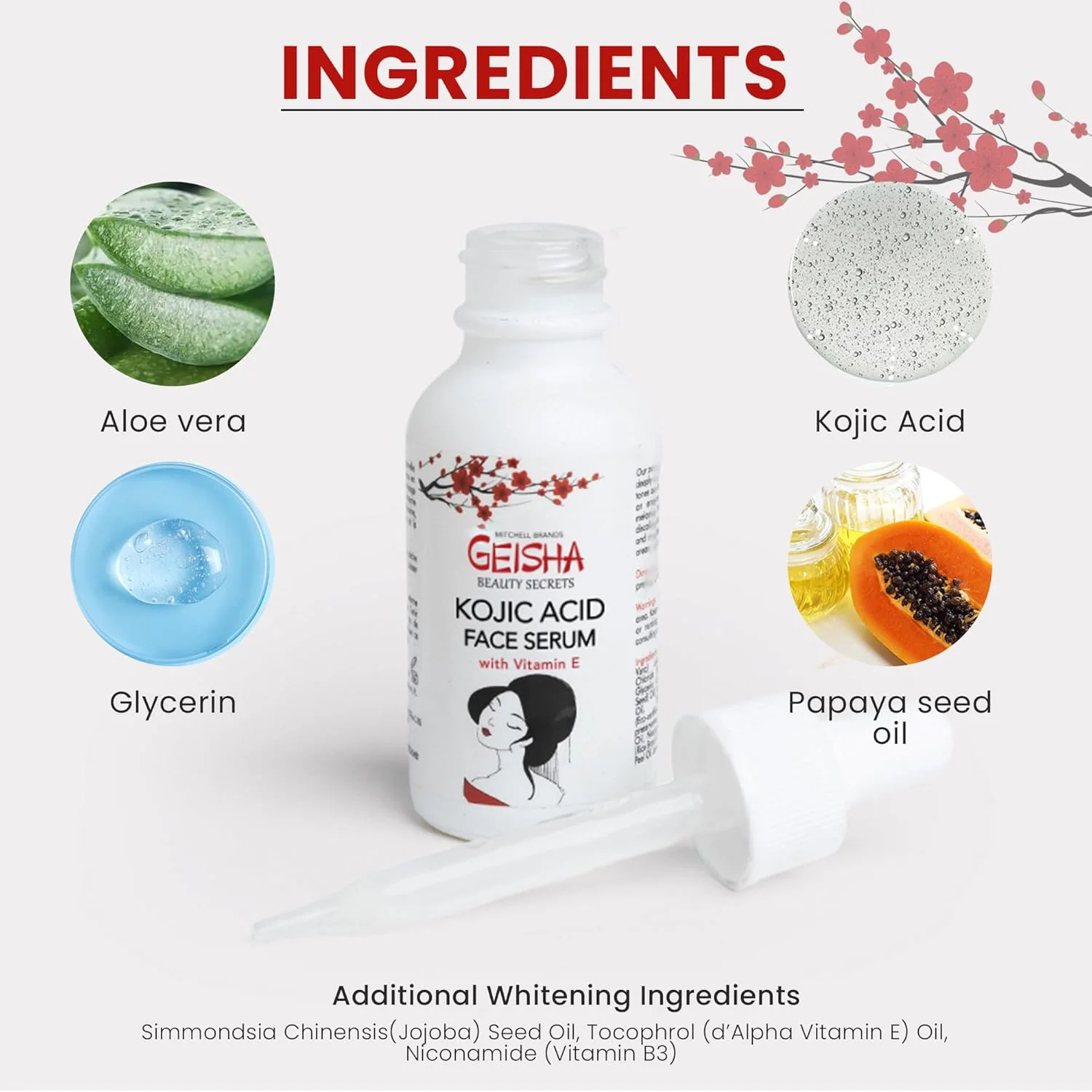 سرم کوجیک اسید - 30 میلی لیتر - کمک به رفع لک های صورت، بدن، زیر بغل، آرنج و زانو - ساخت آمریکا