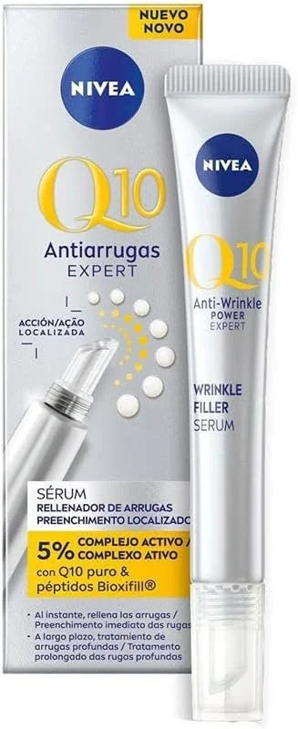 سرم کنسانتره ضد چروک Q10 Expert نیوآ (15 میلی لیتر)، سرم سفت کننده به طور محسوسی چین و چروک و خطوط ریز را کاهش می دهد، سرم پر کننده