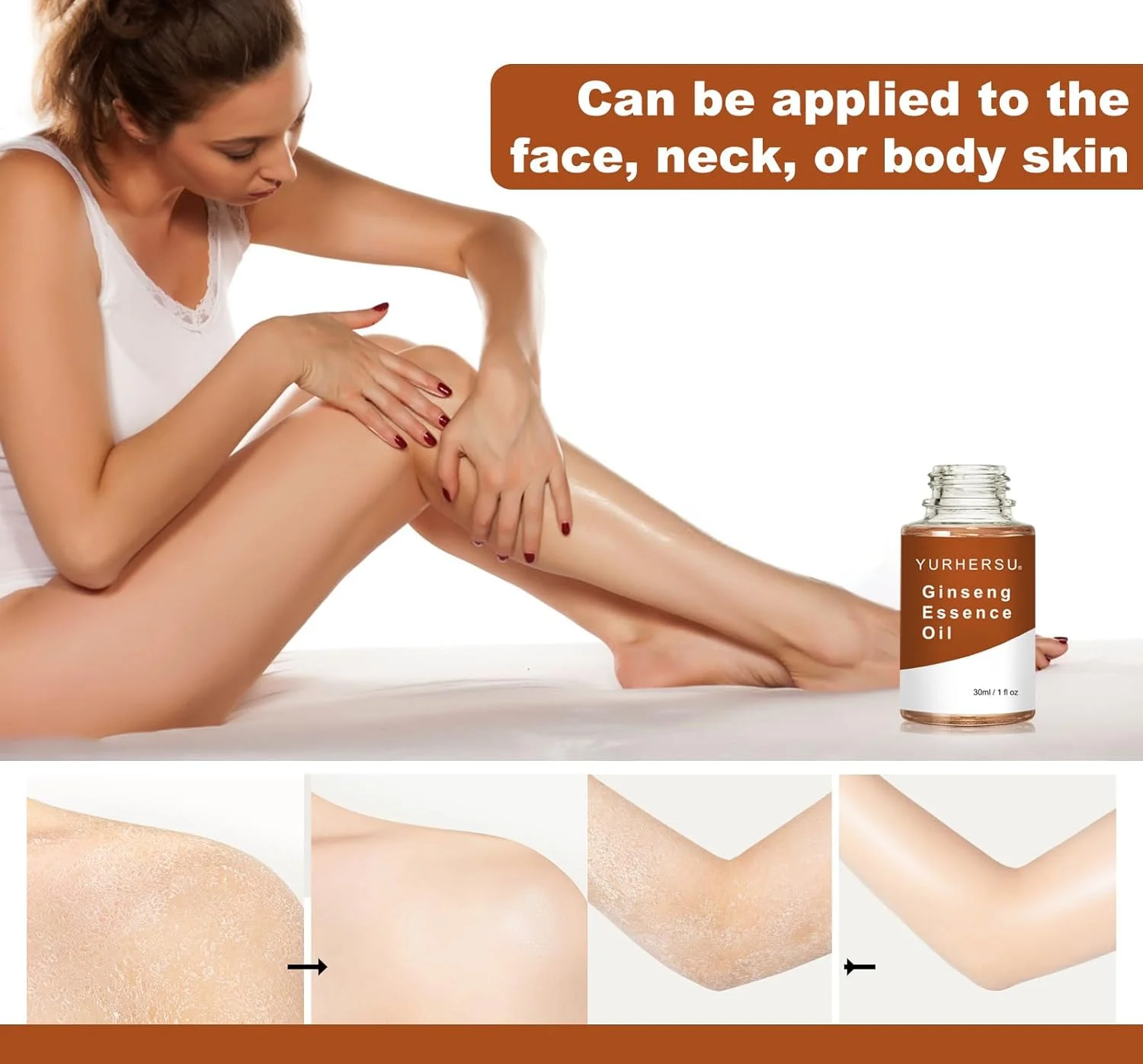 سرم ضد پیری عصاره جینسینگ - کاهش خطوط ریز و چین و چروک، اسانس مرطوب کننده عمیق با جینسینگ قرمز کره ای و پلی پپتیدها برای پوستی سفت، جوان و درخشش طولانی مدت