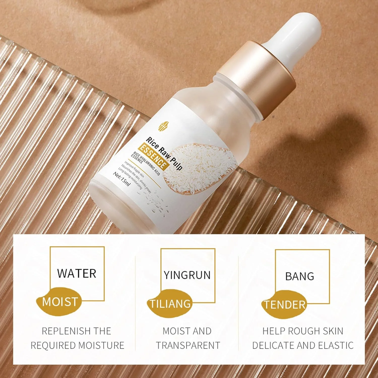 سرم برنج برای صورت، 2 عدد سرم آب برنج، سرم برنج با عصاره پالپ خام برنج، سرم آبرسان برای پوست خشک، سرم اسانس مغذی و مرطوب کننده عمیق صورت، صاف کننده خطوط ریز، بازگرداندن قابلیت ارتجاعی پوست