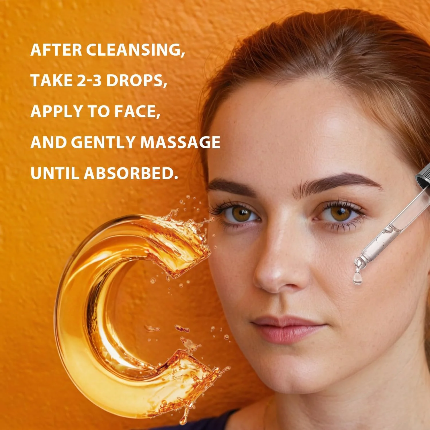 سرم ویتامین C برای صورت - سرم صورت ضد پیری با آلوئه باربادنسیس و گلیسرول - روغن ویتامین C برای مرطوب کردن و افزایش خاصیت ارتجاعی پوست، مناسب برای انواع پوست