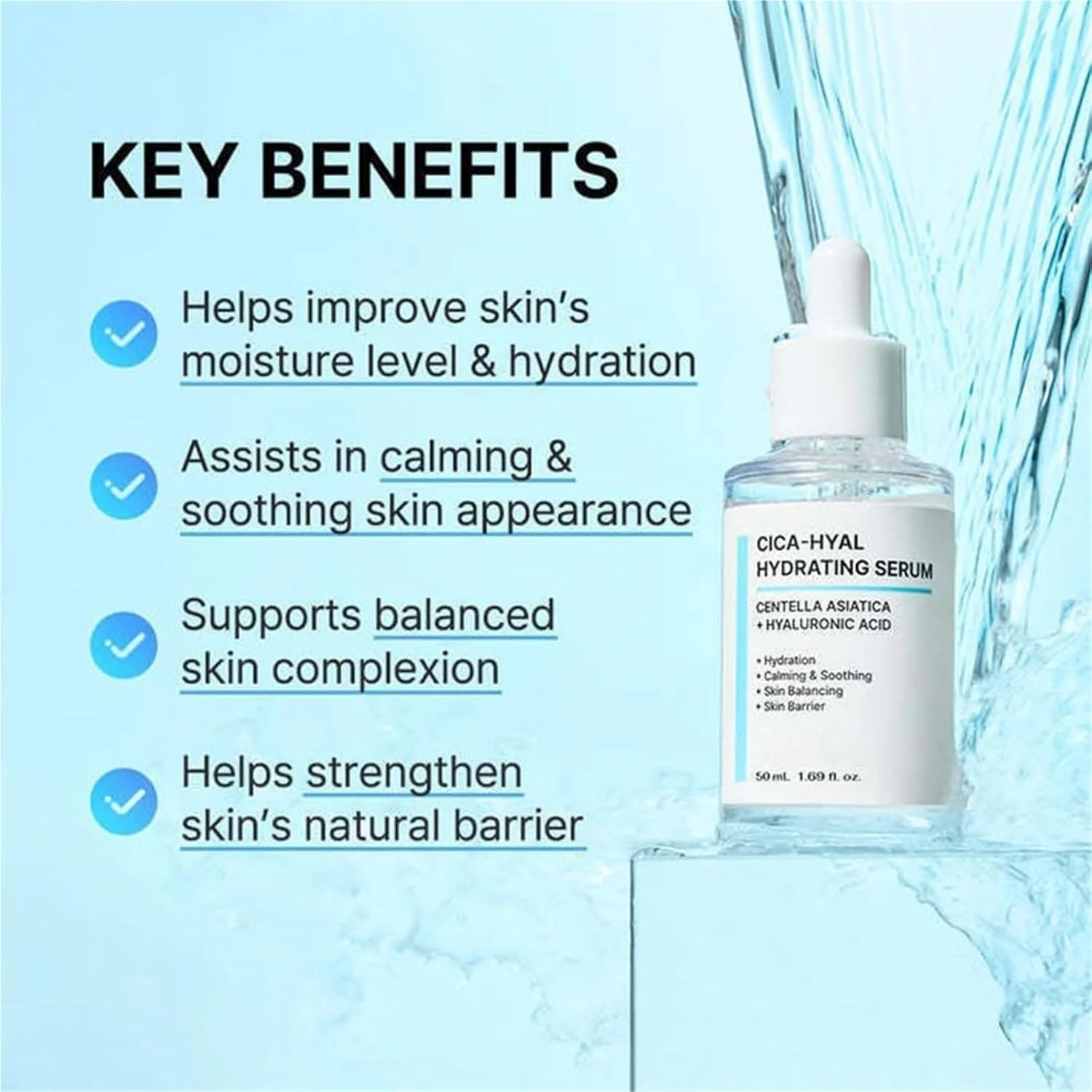 سرم صورت پپتید پروپولیس و سرم آبرسان صورت CICA Hyal برای زنان، ضد پیری و بهبود خاصیت ارتجاعی، تجدید عمیق پوست و مرطوب کننده، مناسب برای انواع پوست، 2 عدد