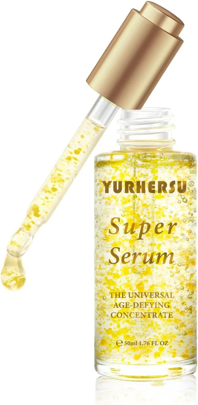 سوپر سرم صورت، اسانس مرطوب کننده 50 میلی لیتری برای تغذیه عمیق پوست، سفت کننده و صاف کننده پوست، بهبود خطوط ریز، کوچک کننده منافذ و افزایش خاصیت ارتجاعی برای روتین روزانه مراقبت از پوست و ضد پیری