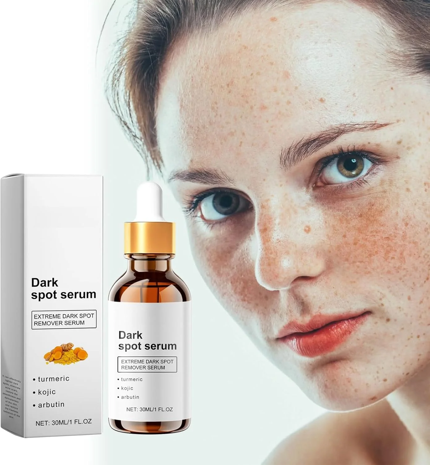 سرم ضد لک - سرم صورت مرطوب کننده و ضد پیری 30 میلی لیتری برای ترمیم پوست، کاهش لک های تیره و تیرگی، با خواص آبرسانی و سفت کنندگی، ترمیم و احیا، برای لک های ناشی از افزایش سن و لک های ناشی از آفتاب