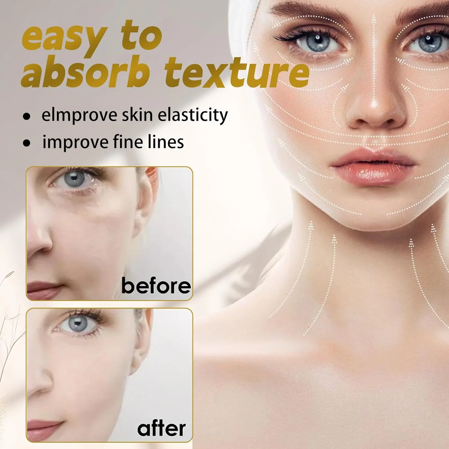 سوپر سرم صورت، اسانس مرطوب کننده 50 میلی لیتری برای تغذیه عمیق پوست، سفت کننده و صاف کننده پوست، بهبود خطوط ریز، کوچک کننده منافذ و افزایش خاصیت ارتجاعی برای روتین روزانه مراقبت از پوست و ضد پیری