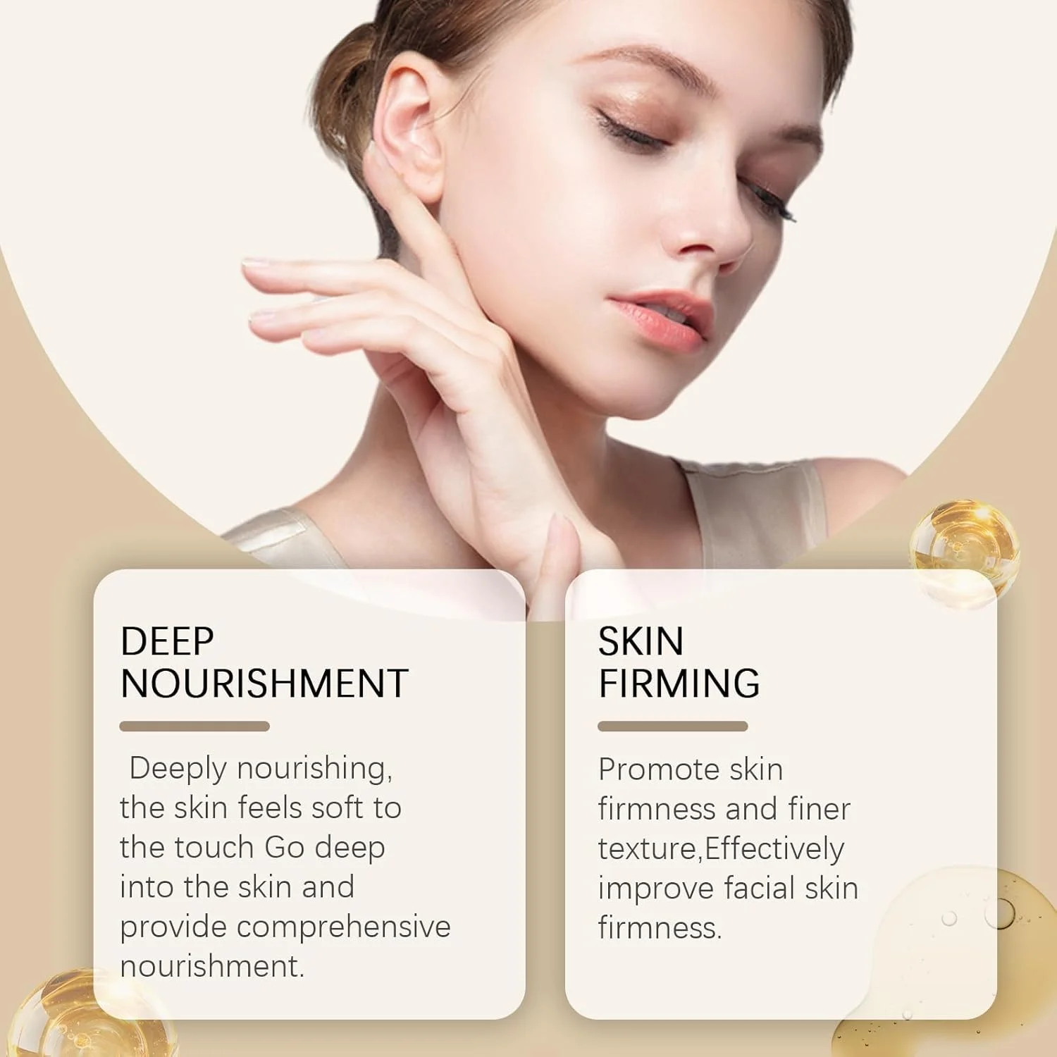 سرم لیفتینگ صورت برای بانوان، سرم سفت کننده صورت بهبود دهنده خاصیت ارتجاعی پوست، سفت کننده، آبرسان و مرطوب کننده مراقبت روزانه پوست، ضد چروک، ظاهر صاف پوست شل و افتاده