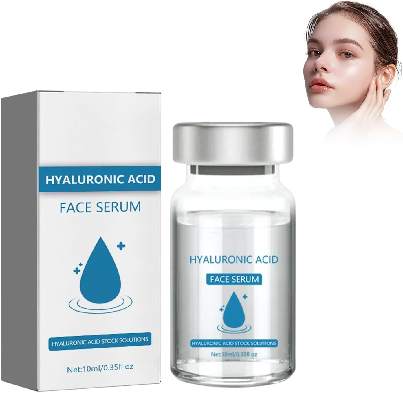 سرم هیالورونیک اسید صورت، کلاژن مرطوب کننده، برای آبرسانی، مراقبت از صورت ضد چروک، کاهش چین و چروک، محو کردن آکنه، روشن کننده، آبرسان و اسانس مرطوب کننده