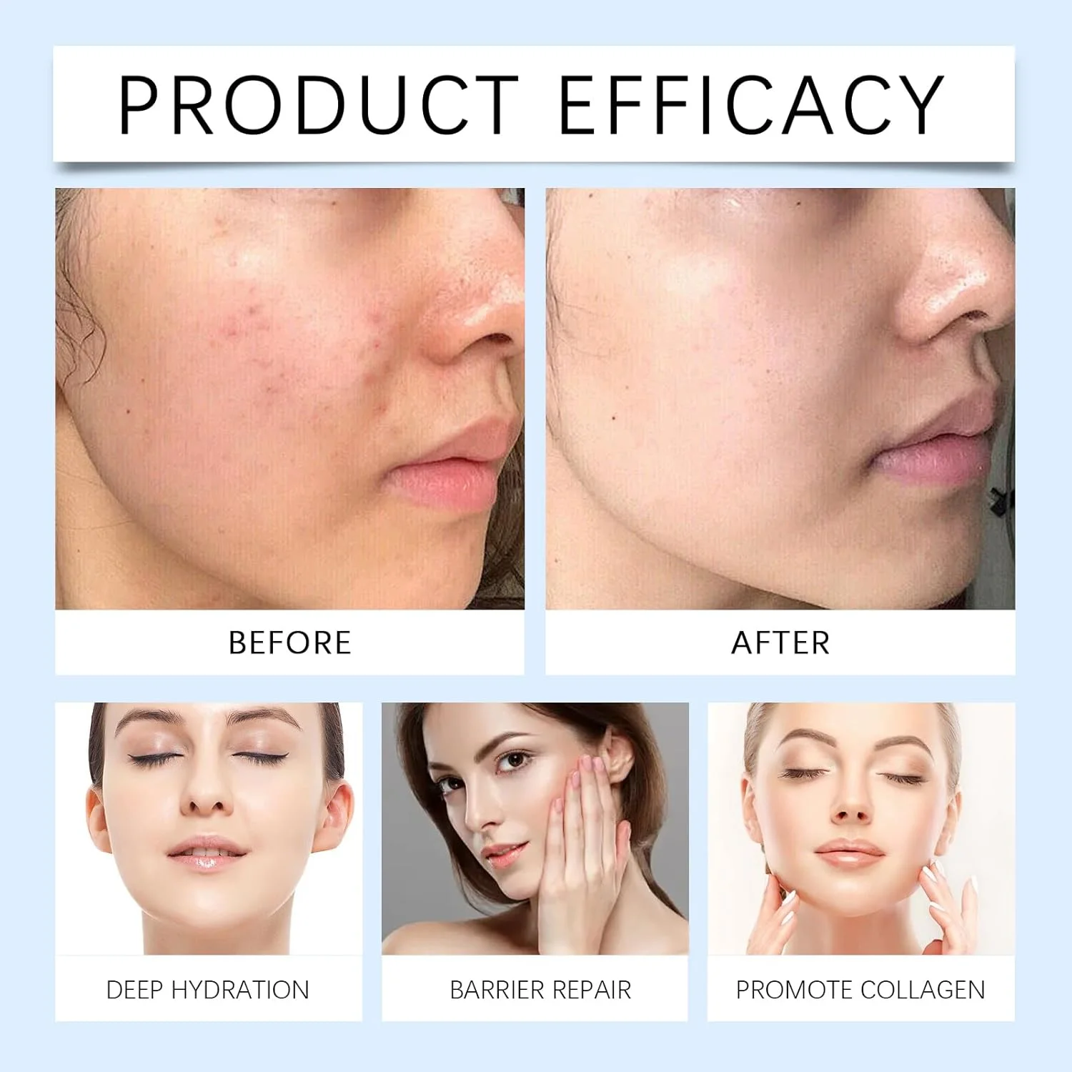 سرم صورت پپتید مس آبی، ضد چروک و بهبود دهنده پوست آسیب دیده، پپتیدهای مس برای صورت، مرطوب کننده عمیق برای مراقبت از پوست، سرم صورت حاوی گلیسیرین و سرم اسید هیالورونیک