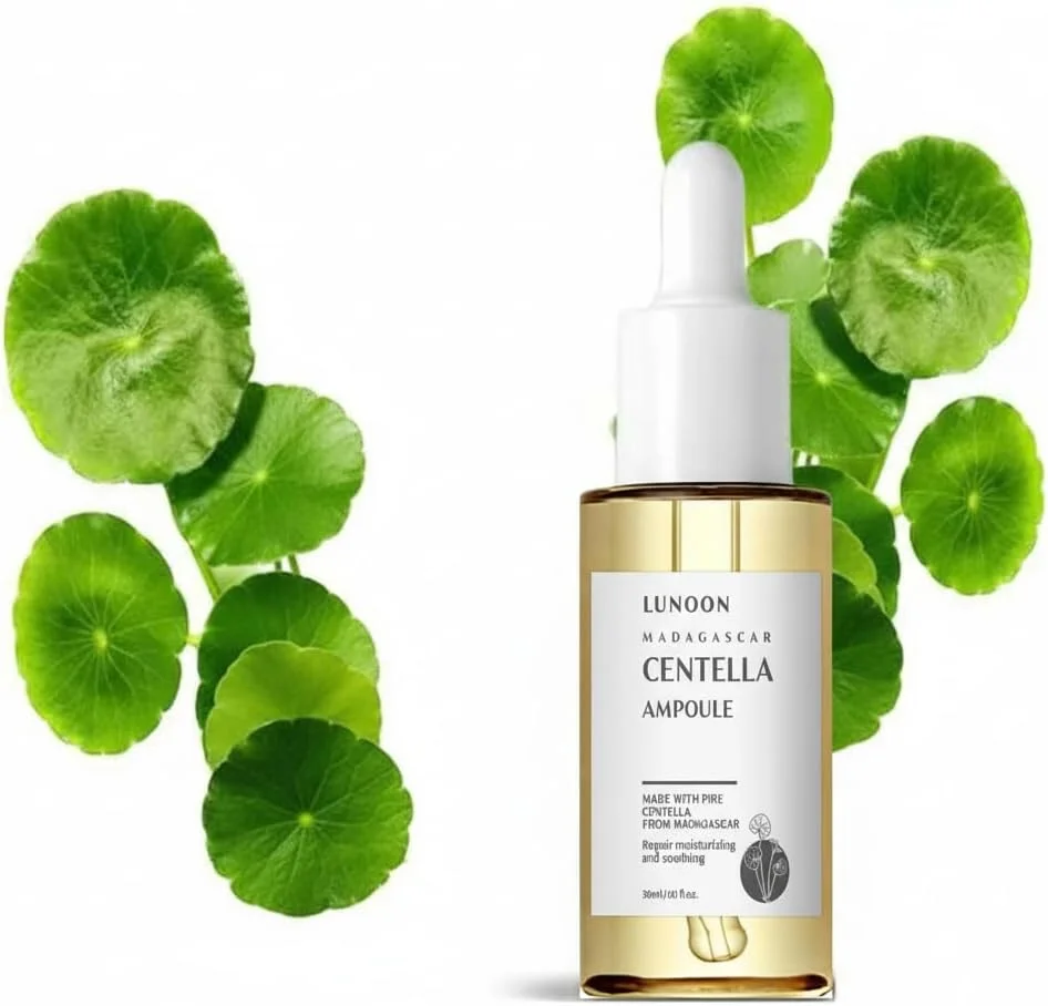 سرم صورت سنتلا آزونی، مراقبت تسکین دهنده، ضد حساسیت، آبرسان، حاوی عصاره سنتلا آسیاتیکا، سرم مرطوب کننده برای چروک و خطوط ریز، وگان و بدون تست حیوانی، مناسب برای انواع پوست