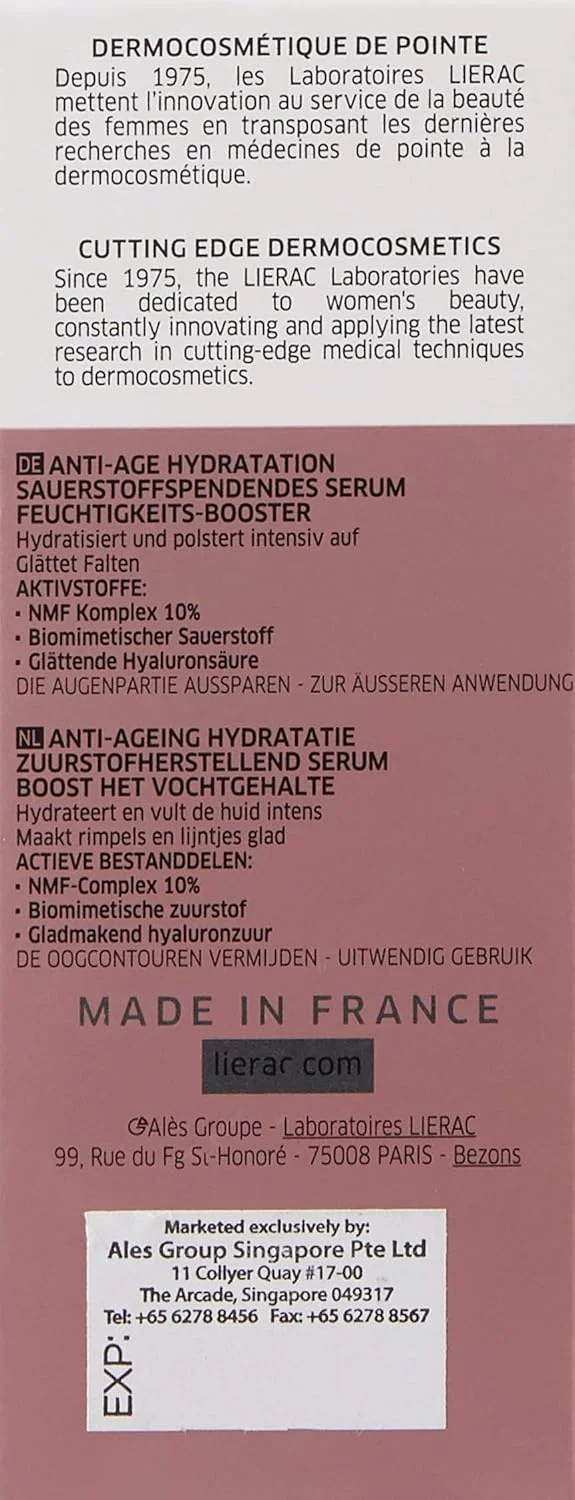 سرم آبرسان و اکسیژن رسان لیراک Hydragenist، حجم 30 میلی لیتر