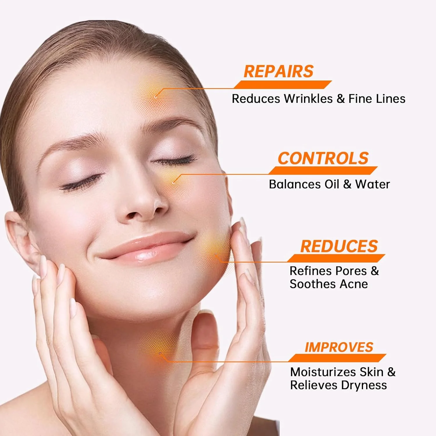 سرم نیاسینامید 10% + زینک 1%، سرم نیاسینامید ضد پیری برای صورت، 1 عدد سرم مرطوب کننده صورت برای انواع پوست، مراقبت از پوست صورت بانوان.