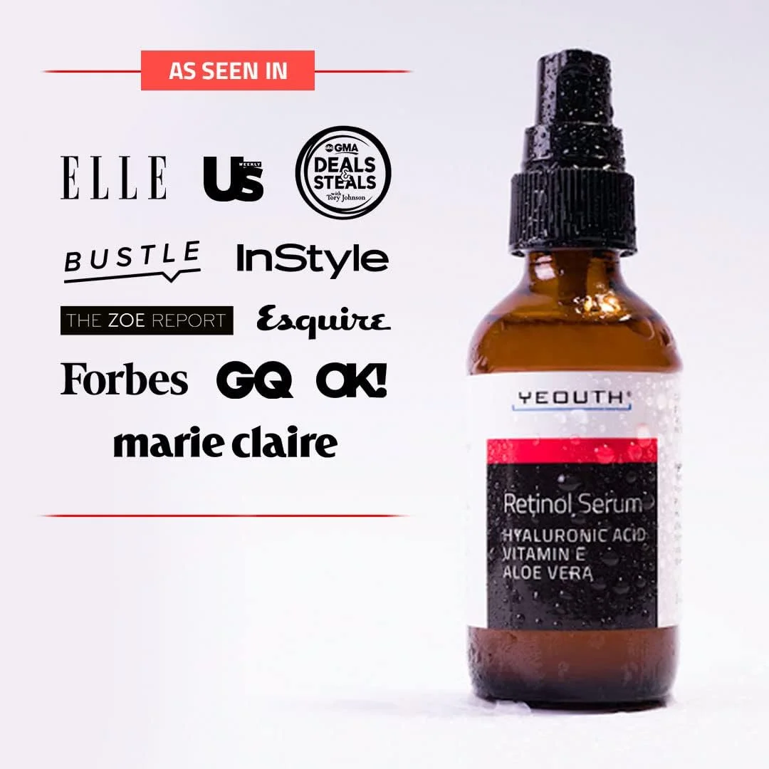 سرم رتینول ۲.۵% یوت با اسید هیالورونیک، ویتامین ای و آلوئه ورا، ۶۰ میلی لیتر
