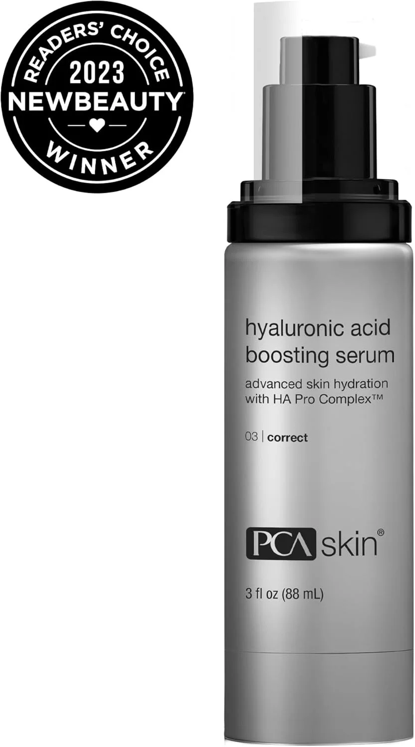 سرم تقویت کننده اسید هیالورونیک صورت PCA SKIN - اصلاح کننده آبرسان و ضد پیری صورت حاوی نیاسینامید برای صاف کردن چین و چروک (89 میل)