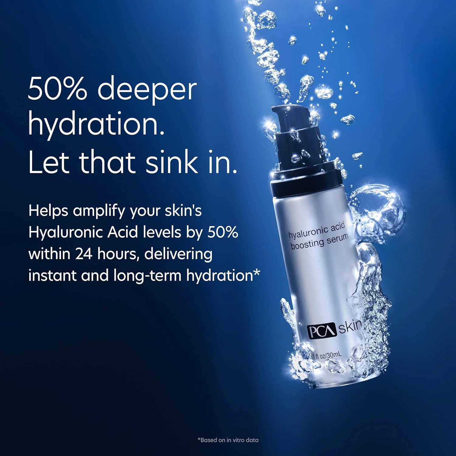 سرم تقویت کننده اسید هیالورونیک صورت PCA SKIN - اصلاح کننده آبرسان و ضد پیری صورت حاوی نیاسینامید برای صاف کردن چین و چروک (89 میل)