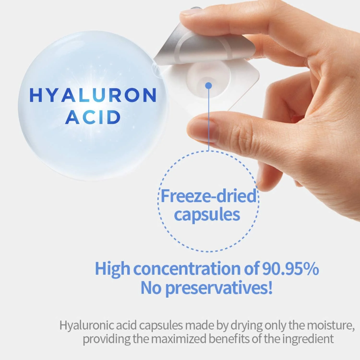 سرم آبرسان یک روزه اسید هیالورونیک واقعی WELLAGE (2 عدد)، آمپول راز زیبایی کره ای، سرامید HA با غلظت بالا و 8 عصاره گیاهی برای سفت کردن و مرطوب کردن مراقبت ویژه روزانه