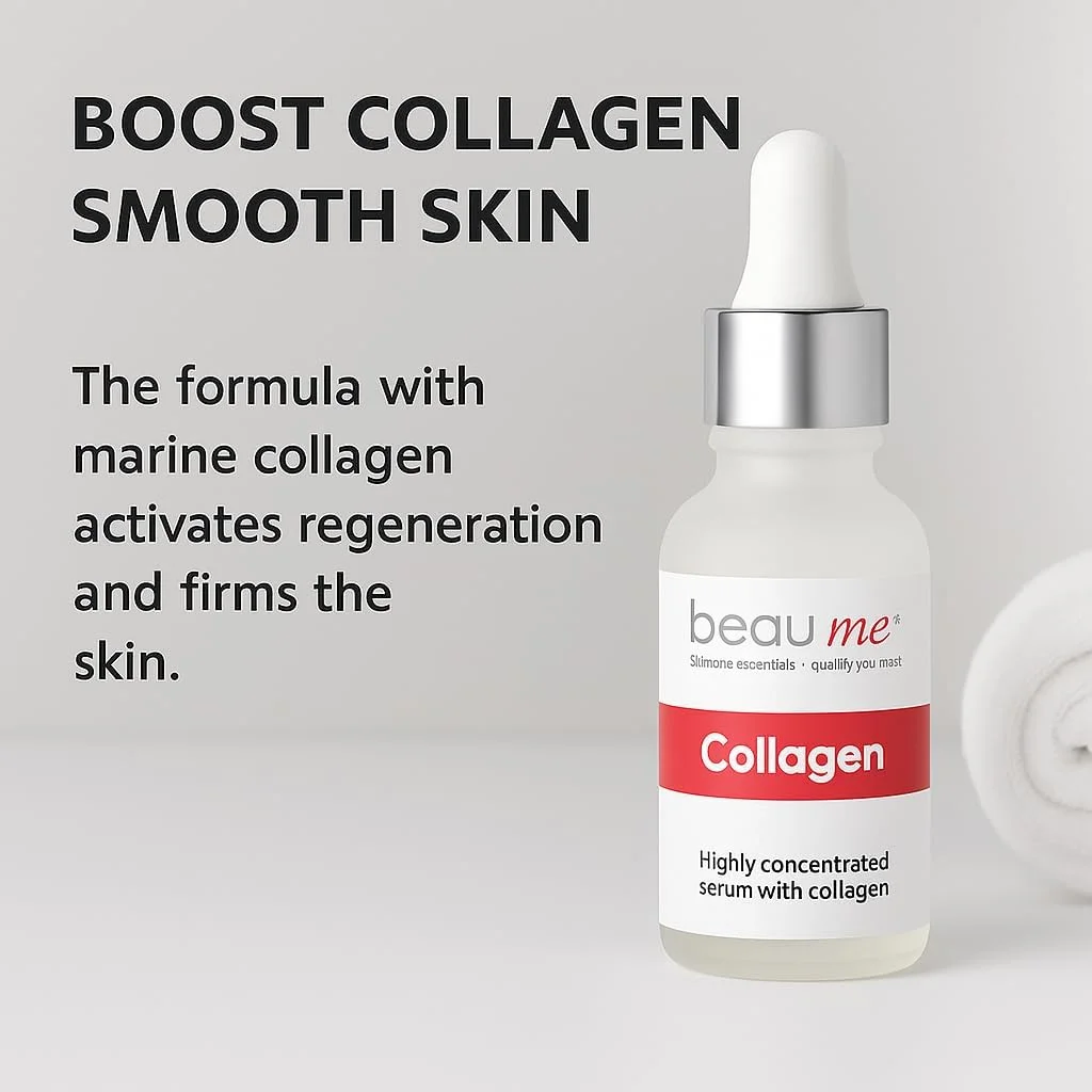 سرم کلاژن 30 میلی لیتر | حاوی اسید هیالورونیک، ویتامین E، پپتیدها و سرامیدها | درمان ضد پیری و ضد چروک برای پوستی سفت تر و جوان تر | دارای گواهی اتحادیه اروپا