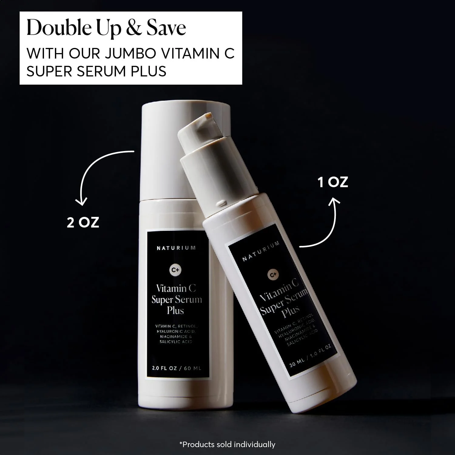 سرم فوق العاده ویتامین C ناتوریوم پلاس، مراقبت از صورت، به همراه رتینول، هیالورونیک اسید، نیاسینامید و سالیسیلیک اسید، 60 میلی لیتر
