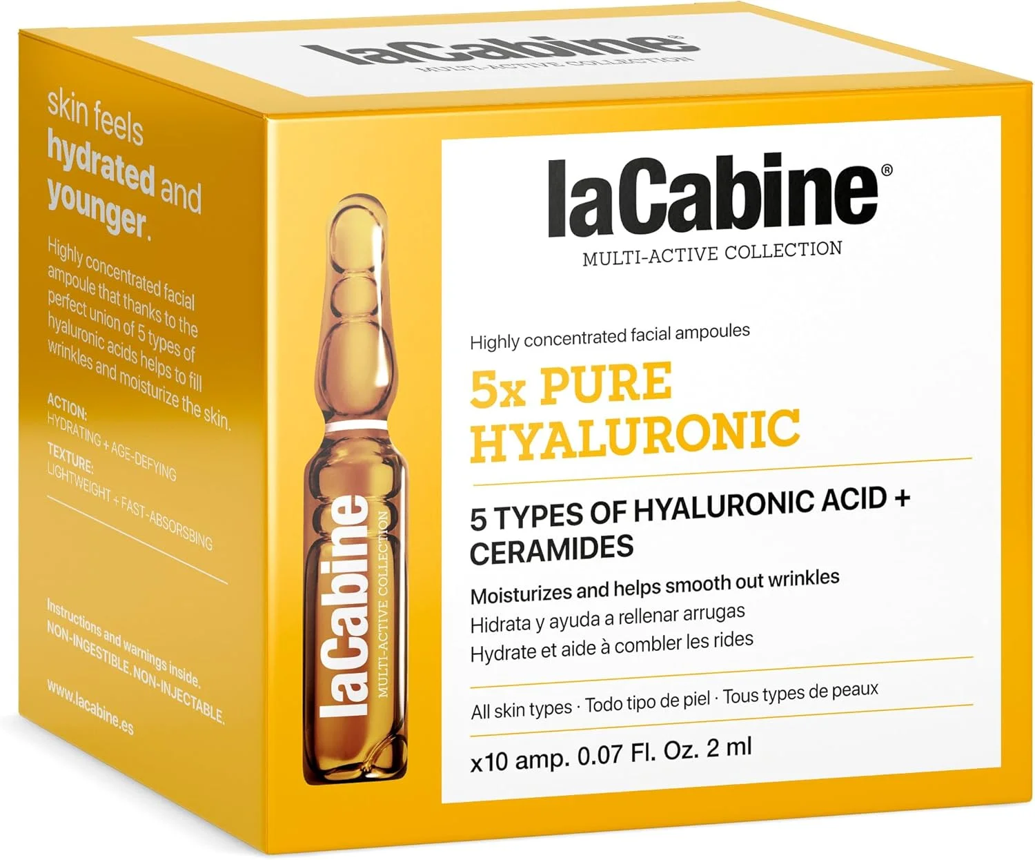 لا کابین 5X هیالورونیک خالص 10 آمپول 2 میلی لیتری
