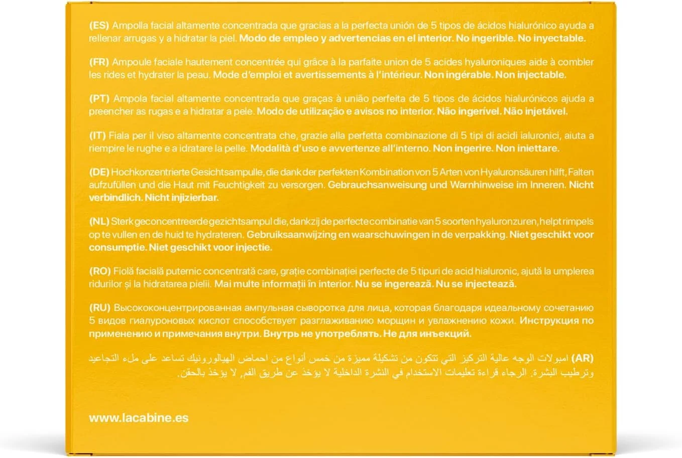 لا کابین 5X هیالورونیک خالص 10 آمپول 2 میلی لیتری