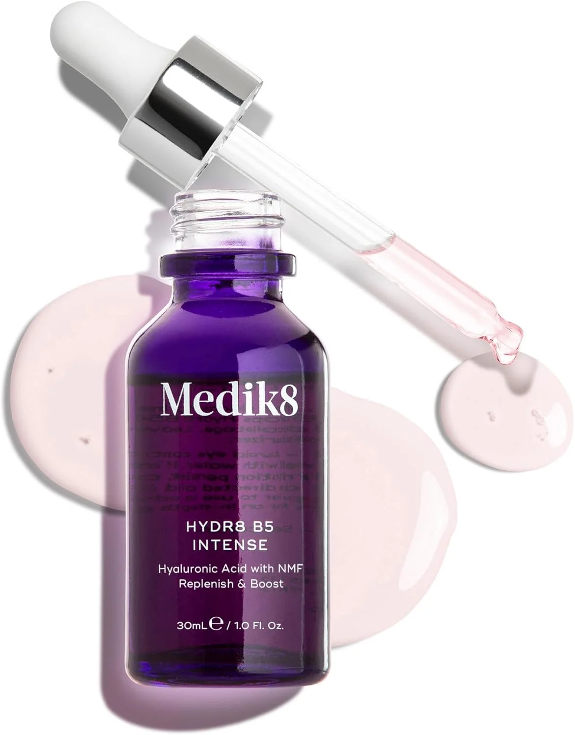 سرم آبرسان قوی حاوی هیالورونیک اسید Medik8 Hydr8 B5 Intense - احیا کننده، صاف کننده و حجم دهنده پوست - مناسب برای انواع پوست نرمال تا خشک - 30 میلی لیتر