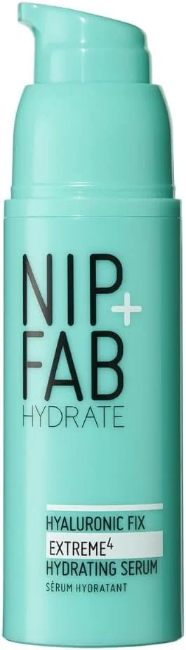 سرم صورت هیالورونیک اسید نیپ + فاب، سبک، غیر چرب، آبرسان و مرطوب کننده برای خطوط ریز و چین و چروک، مراقبت از پوست، صاف کننده