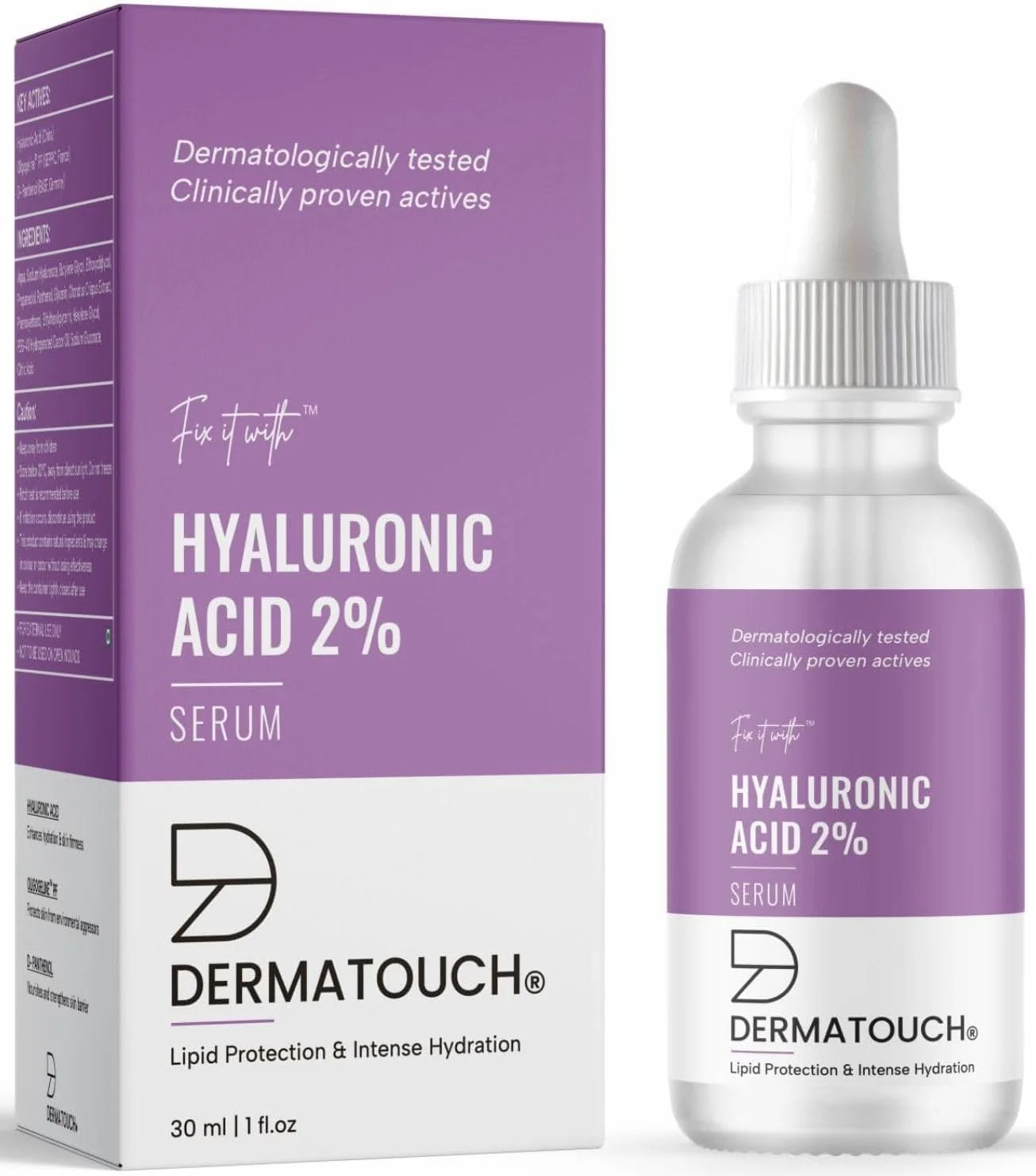 سرم هیالورونیک اسید 2% DERMATOUCH | برای آبرسانی عمیق و پوست درخشان | مخصوص پوست خشک | مناسب برای آقایان و بانوان | 30 میلی لیتر سرم هیالورونیک اسید 2% DERMATOUCH | برای آبرسانی عمیق و پوست درخشان | مخصوص پوست خشک | مناسب برای آقایان و بانوان | 30 میلی لیتر