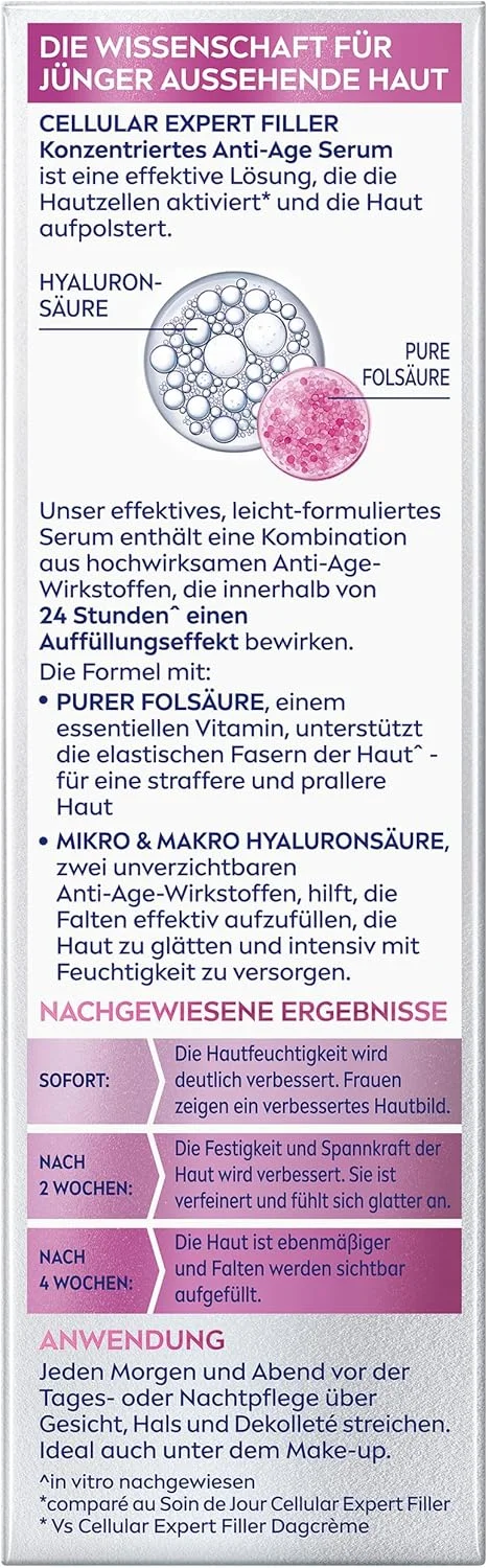 سرم ضد پیری غلیظ نیوآ، سرم ضد چروک با اسید هیالورونیک و فولیک اسید، سرم هیالورونیک غلیظ برای پوستی جوان تر، Cellular Expert Filler (40 میلی لیتر) سرم ضد پیری غلیظ نیوآ، سرم ضد چروک با اسید هیالورونیک و فولیک اسید، سرم هیالورونیک غلیظ برای پوستی جوان تر، Cellular Expert Filler (40 میلی لیتر)