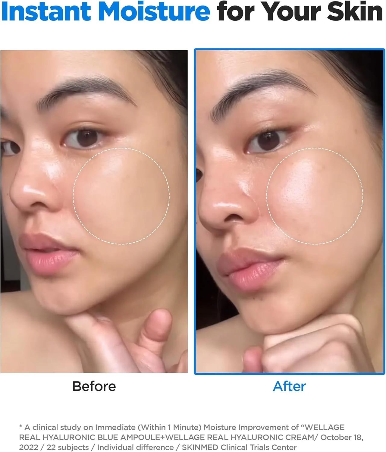 آمپول هیالورونیک اسید بدون عطر Wellage - آبی، 100 میلی لیتر (3.38 fl. oz)