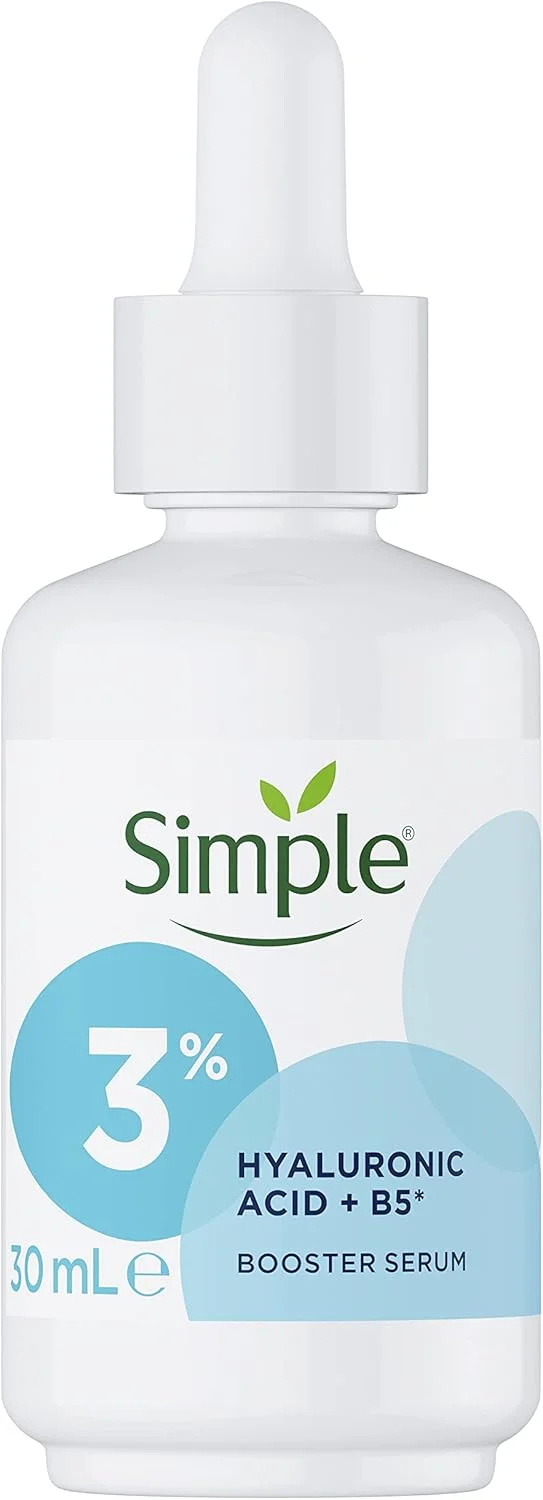 سرم بوستر حاوی 3% هیالورونیک اسید + B5 سیمپل، مناسب برای انواع پوست، برای داشتن پوستی نرم تر و هیدراته، 30 میلی لیتر