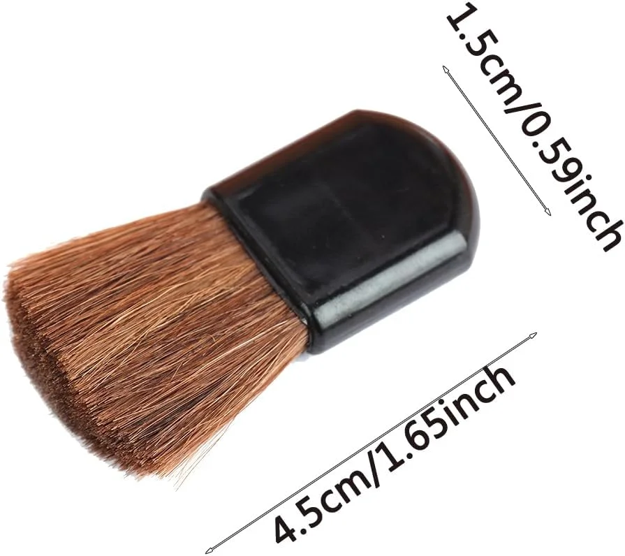 برس های آرایشی یکبار مصرف، برس های کوچک رژگونه، برس پودر قابل حمل کوچک، ابزار آرایشی اپلیکاتور کرم پودر، 10 عدد