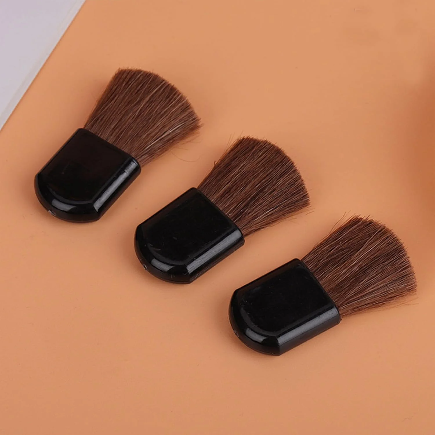 برس های آرایشی یکبار مصرف، برس های کوچک رژگونه، برس پودر قابل حمل کوچک، ابزار آرایشی اپلیکاتور کرم پودر، 10 عدد