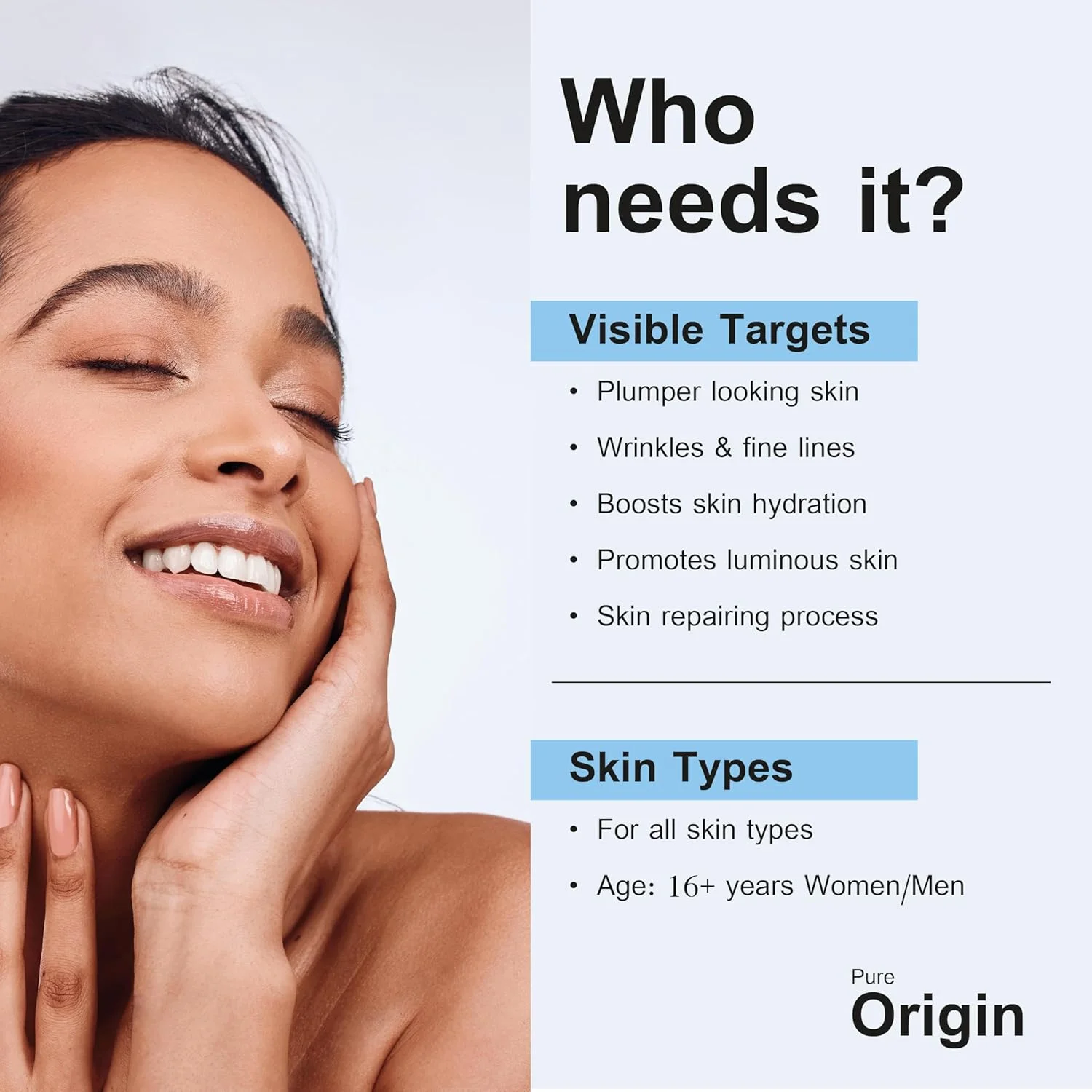 سرم صورت هیالورونیک اسید 2% + B5 | آبرسانی عمیق پوست | حجیم کننده پوست از درون | کاهش خطوط ریز | سازگار با محیط زیست | سرم تایید شده بالینی | 30 میلی لیتر