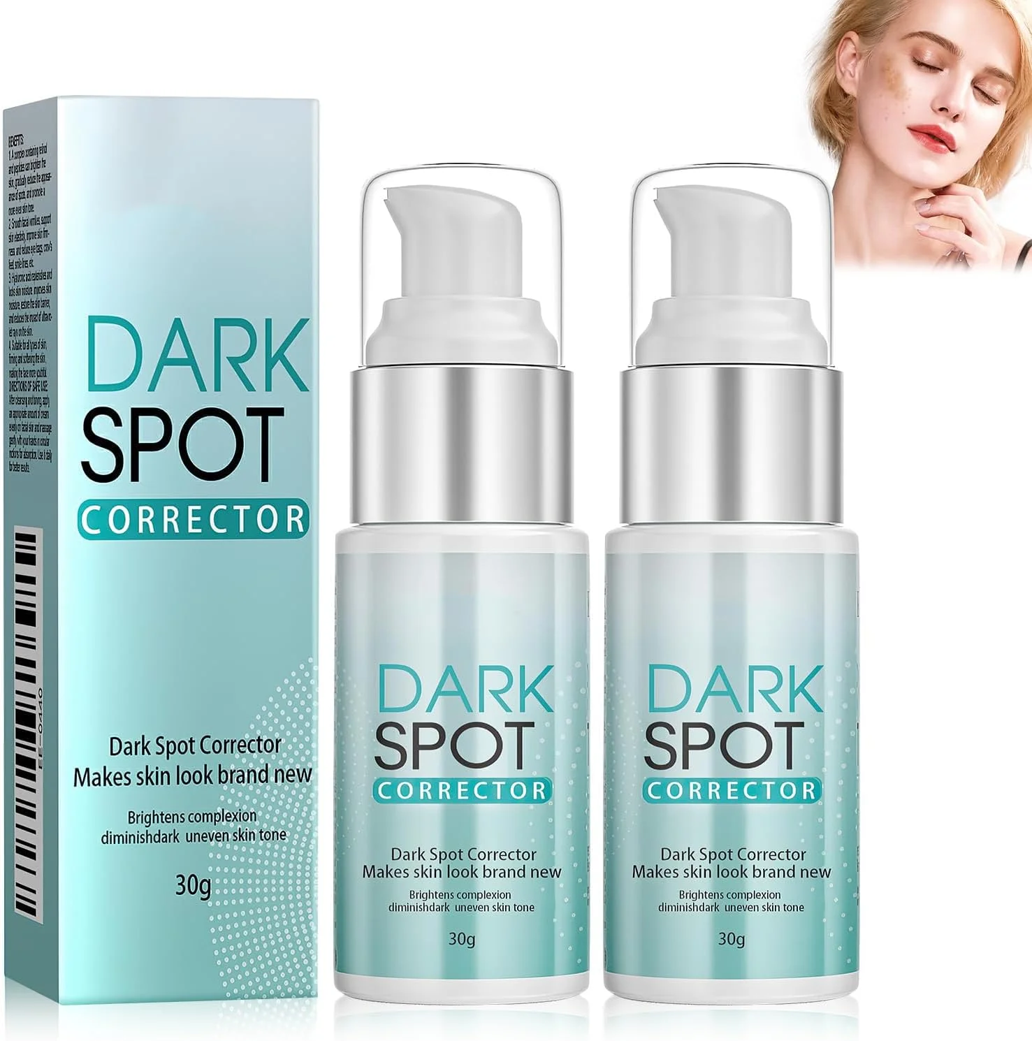 سرم رفع لکه‌های تیره صورت، سرم لکه‌های تیره با نیاسینامید رتینول برای لکه‌های ناشی از آفتاب، لکه‌های پیری، لکه‌های قهوه‌ای، جای زخم آکنه و لکه‌های قهوه‌ای ملاسما، فرمول پیشرفته برای زنان و مردان (30 گرم) - 2 عدد