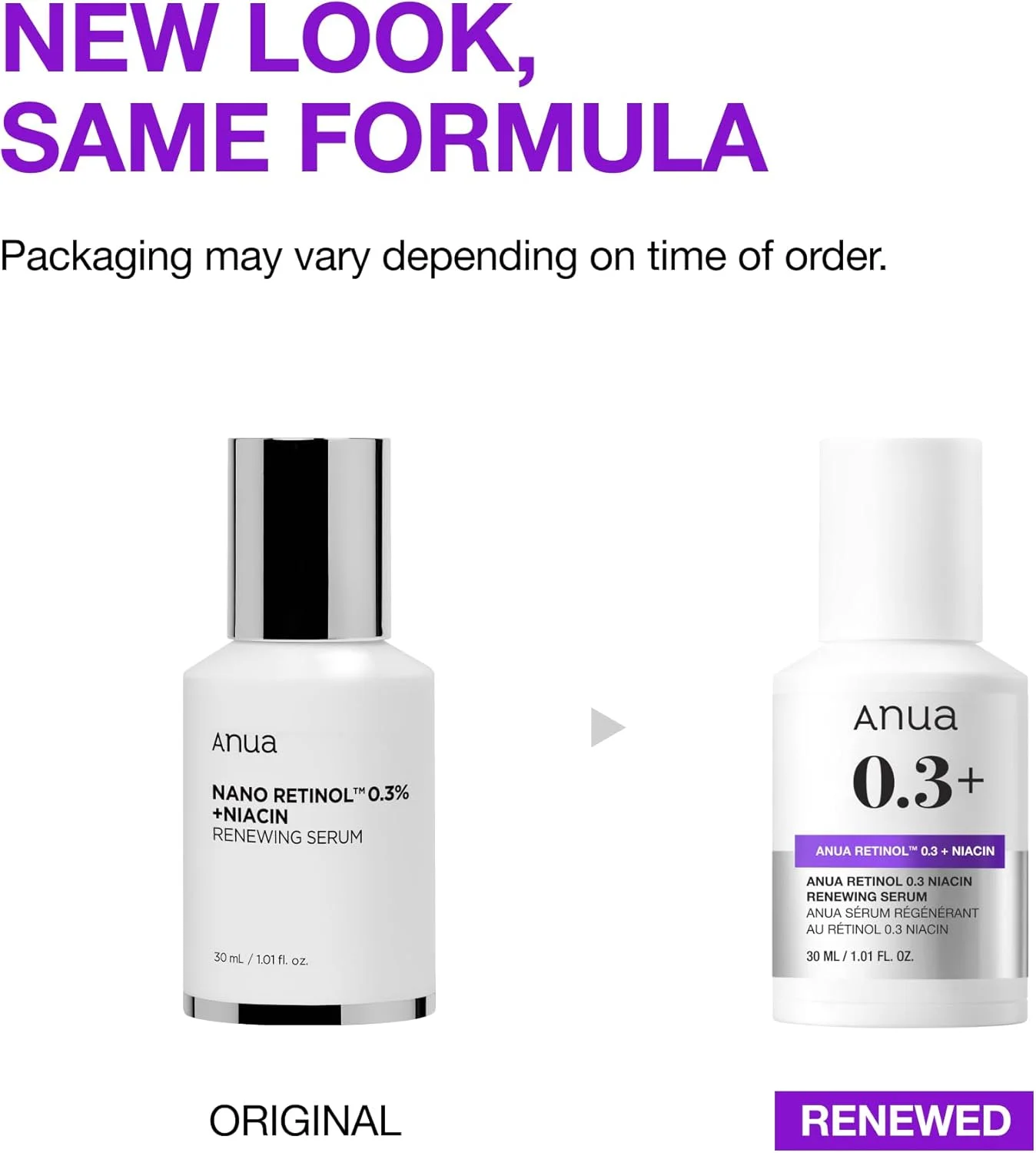 سرم آنوا حاوی رتینول برای ضد پیری و بهبود بافت پوست، حاوی 11% رتینول، 5% نیاسینامید و بیش از 20 ماده تسکین دهنده، ملایم برای افراد مبتدی، 30 میلی لیتر