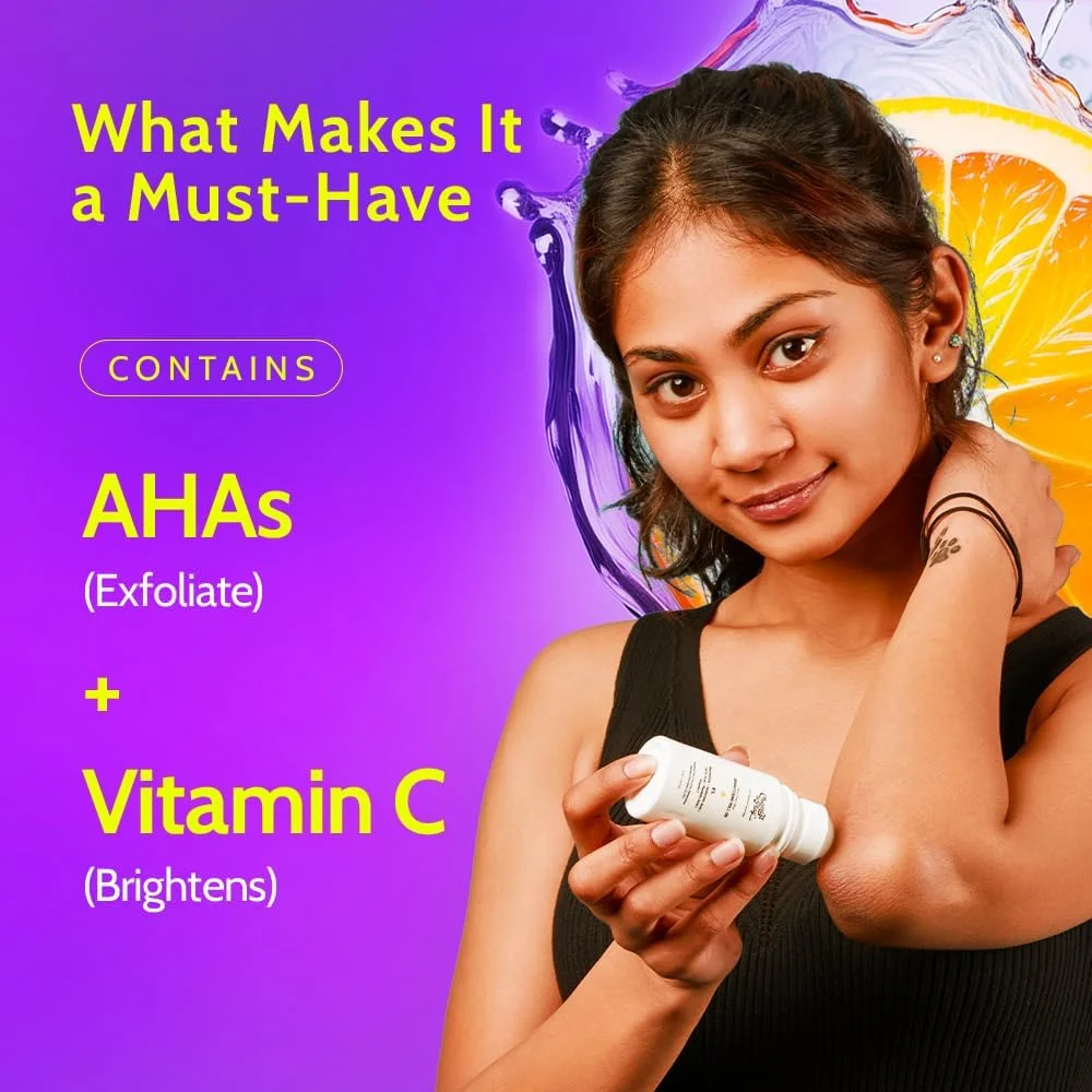 سرم رولی روشن کننده گردن، زانو و آرنج Chemist at Play حاوی 6% ویتامین C + اسید هیالورونیک + AHAs + نیاسینامید + سرامیدها | از بین برنده لک و آبرسان پوست خشک | 40 میلی لیتر سرم رولی روشن کننده گردن، زانو و آرنج Chemist at Play حاوی 6% ویتامین C + اسید هیالورونیک + AHAs + نیاسینامید + سرامیدها | از بین برنده لک و آبرسان پوست خشک | 40 میلی لیتر