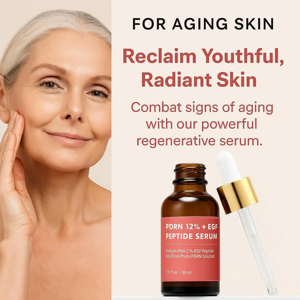سرم میکرونیدلینگ پپتید PDRN با EGF، DNA سالمون و PDRN گیاهی 12%، فاکتور رشد - سرم صورت ضد پیری با نیاسینامید و اسید هیالورونیک 30 میلی لیتر مراقبت از پوست کره ای سرم میکرونیدلینگ پپتید PDRN با EGF، DNA سالمون و PDRN گیاهی 12%، فاکتور رشد - سرم صورت ضد پیری با نیاسینامید و اسید هیالورونیک 30 میلی لیتر مراقبت از پوست کره ای