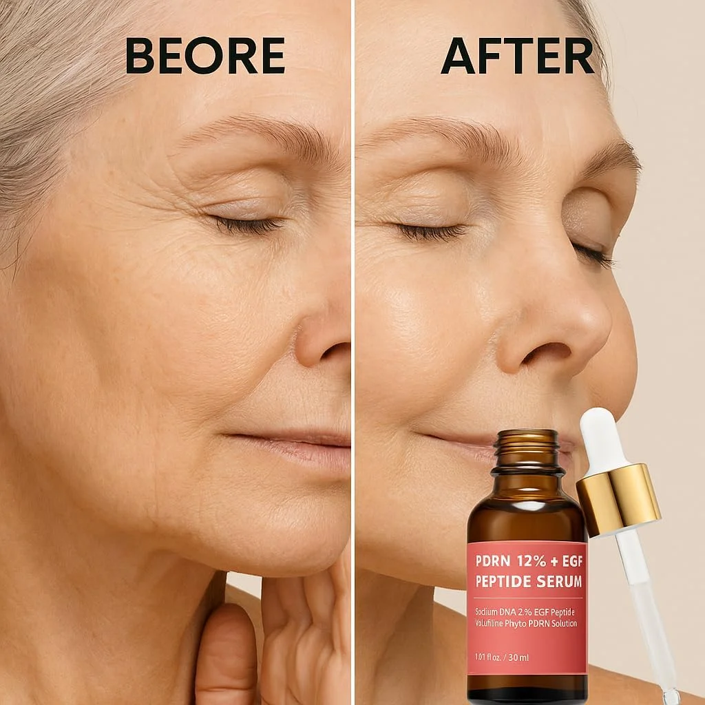 سرم میکرونیدلینگ پپتید PDRN با EGF، DNA سالمون و PDRN گیاهی 12%، فاکتور رشد - سرم صورت ضد پیری با نیاسینامید و اسید هیالورونیک 30 میلی لیتر مراقبت از پوست کره ای سرم میکرونیدلینگ پپتید PDRN با EGF، DNA سالمون و PDRN گیاهی 12%، فاکتور رشد - سرم صورت ضد پیری با نیاسینامید و اسید هیالورونیک 30 میلی لیتر مراقبت از پوست کره ای