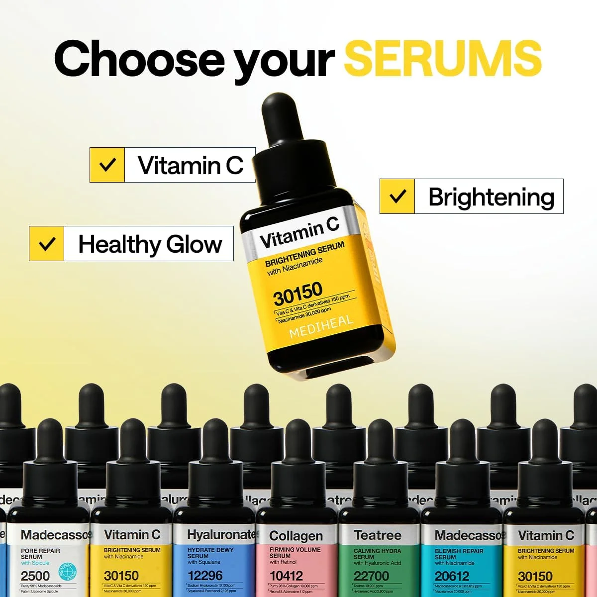 سرم روشن کننده ویتامین C مدیهیل، ۴۰ میلی لیتر | مراقبت از رنگ، بافت و درخشش پوست، حاوی ویتامین C، نیاسینامید و هیالورونیک اسید سرم روشن کننده ویتامین C مدیهیل، ۴۰ میلی لیتر | مراقبت از رنگ، بافت و درخشش پوست، حاوی ویتامین C، نیاسینامید و هیالورونیک اسید