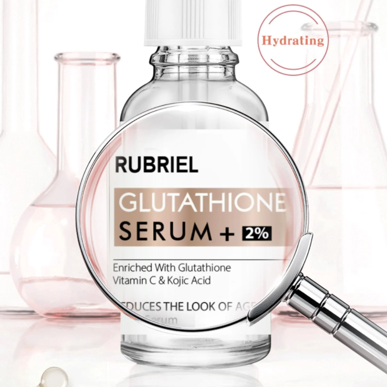 سرم گلوتاتیون نیاسینامید برای صورت - مراقبت آبرسان و مرطوب کننده پوست صورت با نیاسینامید و آلوئه ورا، لوسیون پوست با گلوتاتیون برای تغذیه عمیق پوست و رفع خشکی