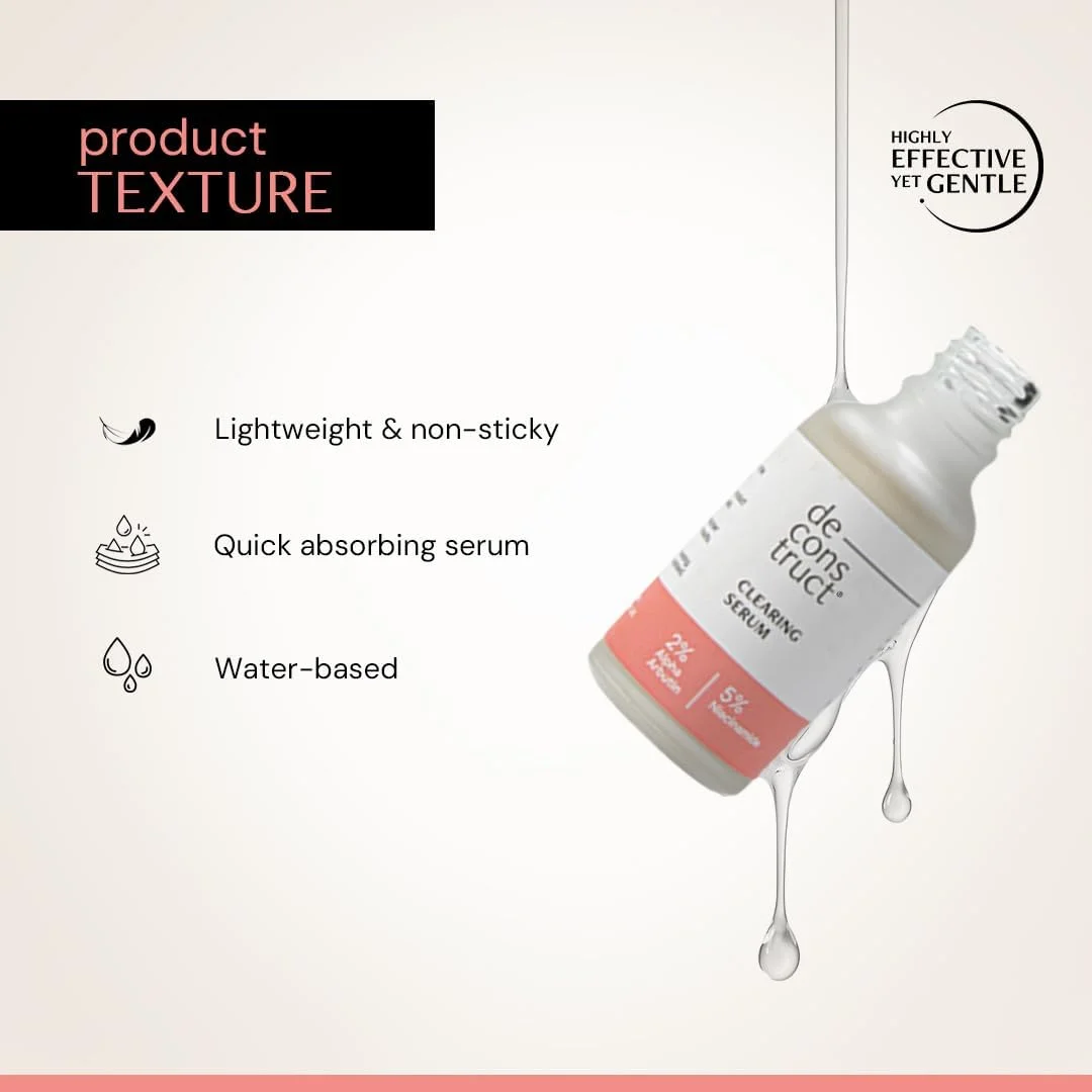 سرم روشن کننده پوست دی‌کانستراکت حاوی 2% آلفا آربوتین + 5% نیاسینامید | سرم صورت ضد لک و تیرگی | از بین برنده لکه‌های تیره، جای جوش و هایپرپیگمنتیشن | مناسب آقایان و بانوان | 30 میلی لیتر