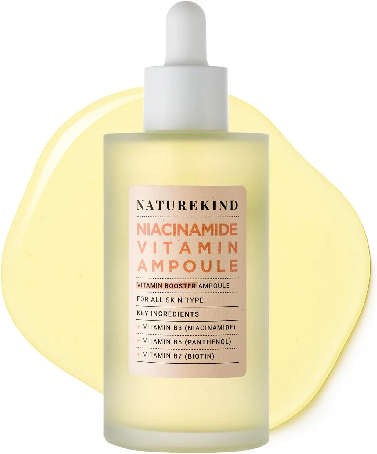 آمپول نیاسینامید ویتامین – سرم ویتامین B3 با 20000ppm پانتنول – کمک به بهبود ظاهر رنگ ناهموار، پوست کدر و خطوط ریز – مراقبت از پوست کره ای، 100 میلی لیتر
