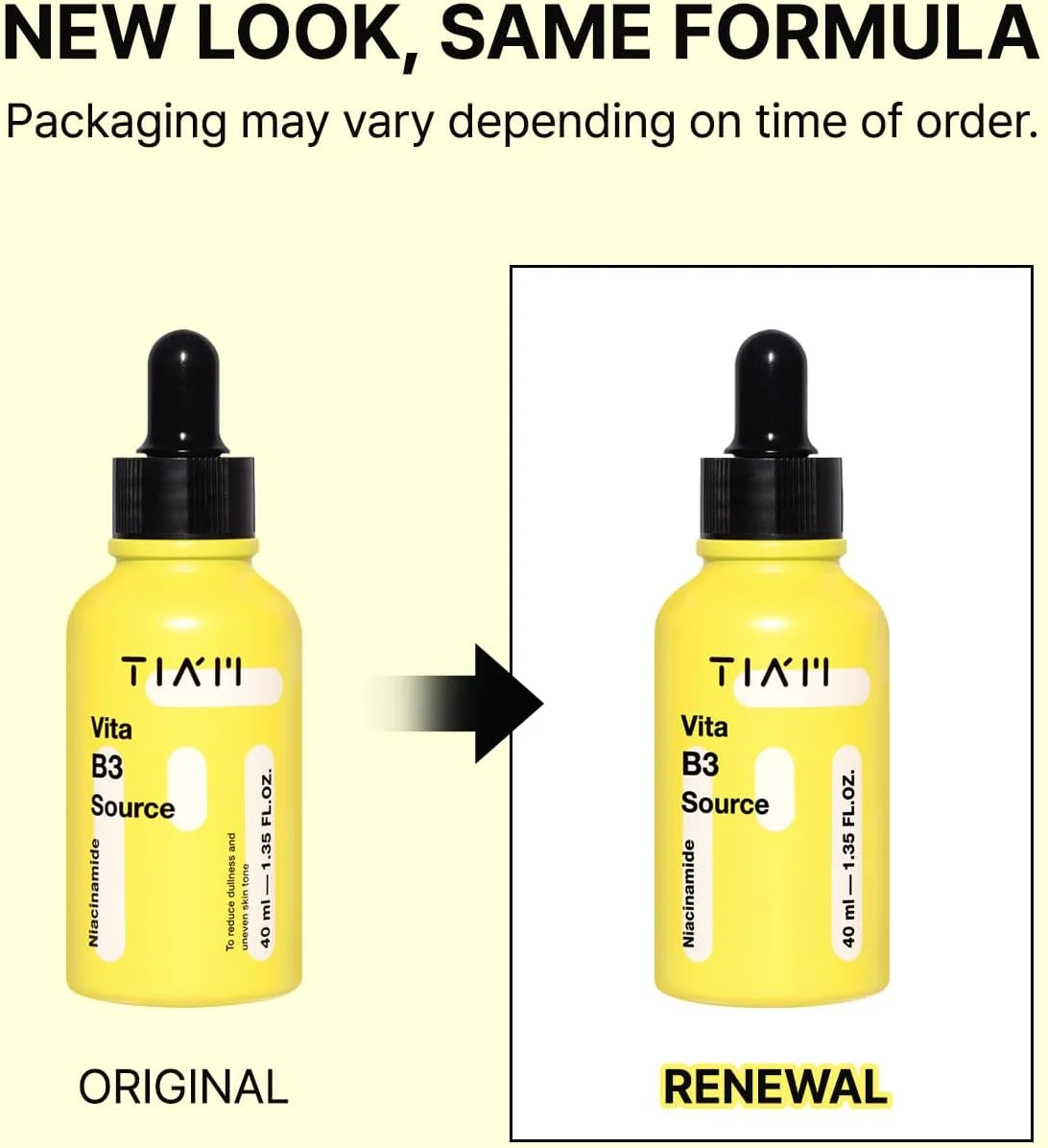 سرم نیاسینامید TIA'M Vita B3 Source، سرم نیاسینامید 10% (ویتامین B3)، سرم آربوتین 2%، لکههای پوستی، هایپرپیگمنتیشن، لکه تیره، 40 میلی لیتر سرم نیاسینامید TIA'M Vita B3 Source، سرم نیاسینامید 10% (ویتامین B3)، سرم آربوتین 2%، لکههای پوستی، هایپرپیگمنتیشن، لکه تیره، 40 میلی لیتر
