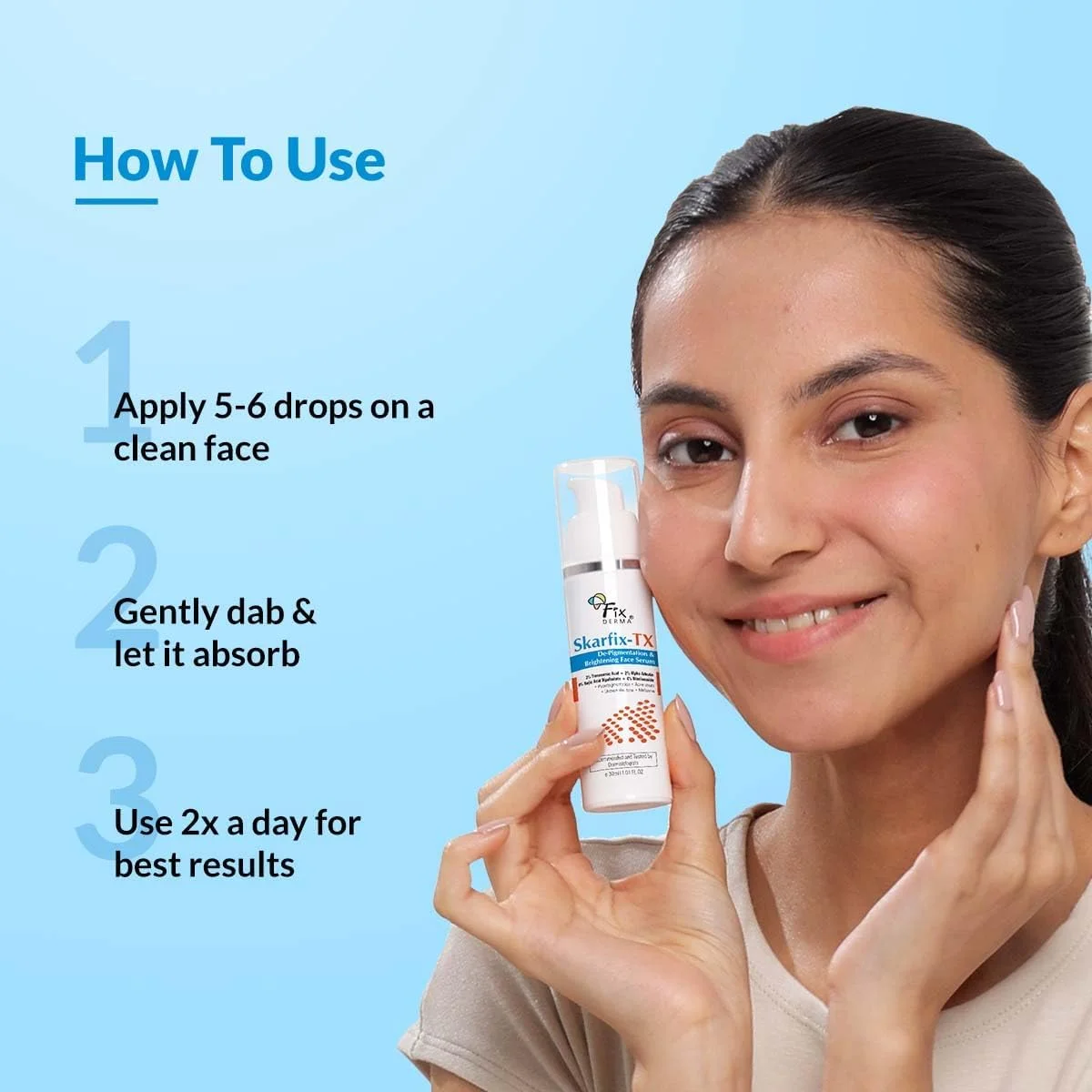 سرم صورت حاوی ۴% کوجیک اسید فیکسدرما اسکارفیکس برای روشن کردن پوست صورت به همراه ۴% نیاسینامید، ۳% ترانگزامیک اسید و ۲% آلفا آربوتین برای لکههای آکنه، ملازما و روشنکنندگی | سرم صورت برای خانمها و آقایان - ۳۰ میلیلیتر سرم صورت حاوی ۴% کوجیک اسید فیکسدرما اسکارفیکس برای روشن کردن پوست صورت به همراه ۴% نیاسینامید، ۳% ترانگزامیک اسید و ۲% آلفا آربوتین برای لکههای آکنه، ملازما و روشنکنندگی | سرم صورت برای خانمها و آقایان - ۳۰ میلیلیتر