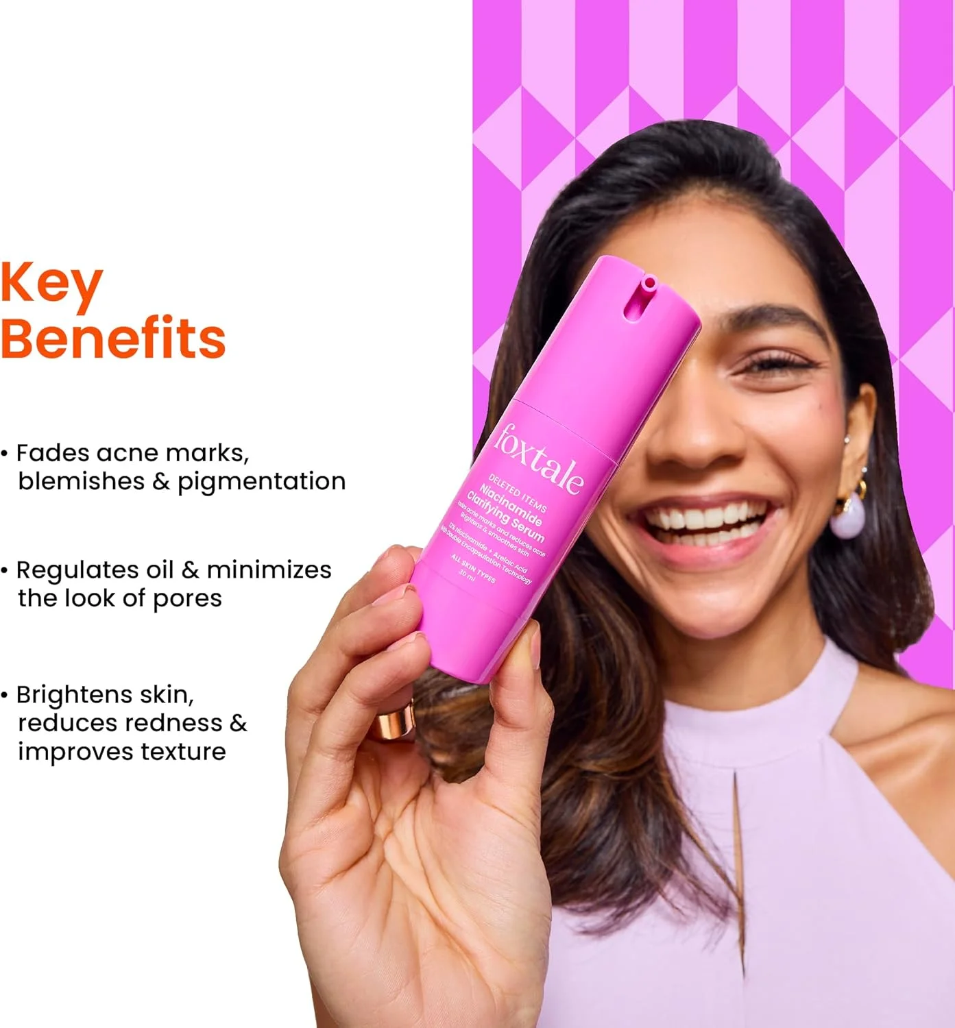 سرم صورت ۱۲% نیاسینامید فاکستیل با آزلائیک اسید برای کنترل چربی و روشن کنندگی | کاهش لک های آکنه و جای جوش | روشن کننده و صاف کننده پوست | سرم صورت برای زنان و مردان | ۳۰ میلی لیتر