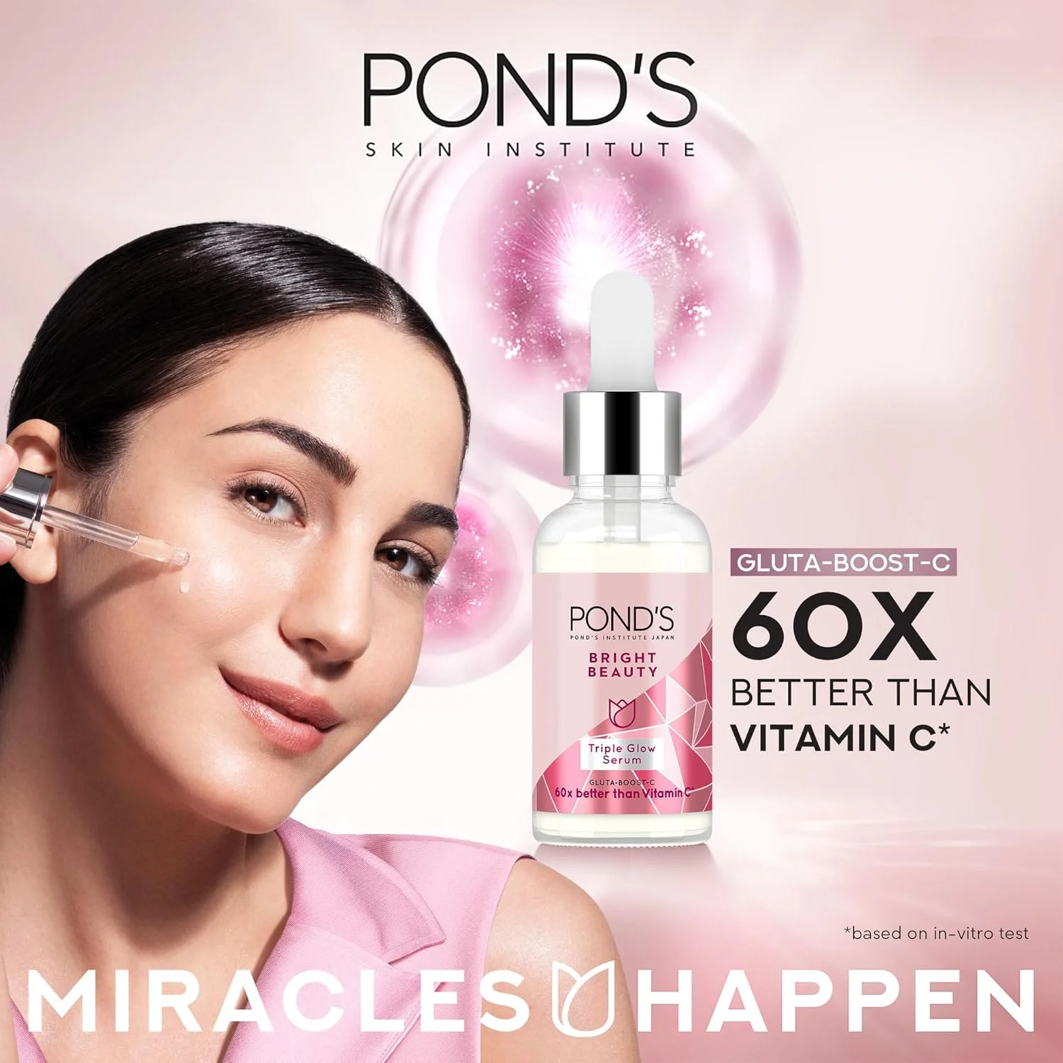 سرم روشن کننده پوست پوندز برای زیبایی و درخشش، حاوی نیاسینامید و هیالورونیک اسید، 30 گرم سرم روشن کننده پوست پوندز برای زیبایی و درخشش، حاوی نیاسینامید و هیالورونیک اسید، 30 گرم